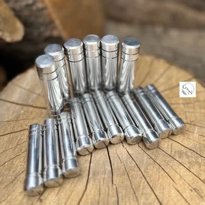 Large Set of Mandalorian Aluminum Cylinders, Aluminum Cylinders, Mandalorian Costume Accessories, Cosplay Armor Parts, Star Wars Inspired