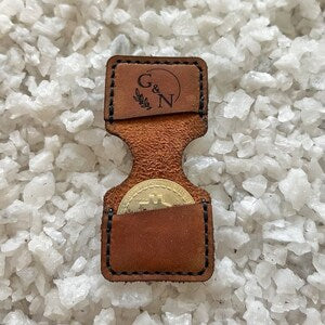 Leather coin case +coin as a gift for you! Leather case, leather wallet case, leather jewelry case, case from leather for coins
