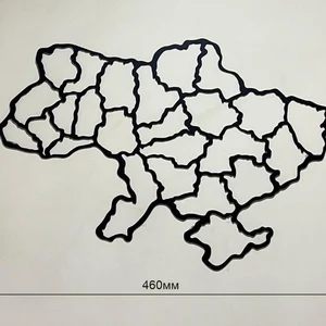 Ukraine metal map, wall decor, decor for wall, wall art, metal map, map art, home map