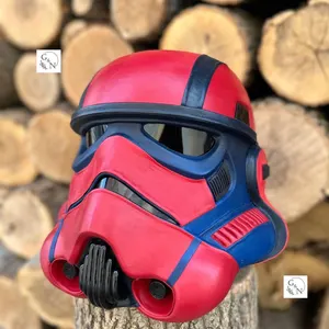 Handmade Leather Stormtrooper Helmet: Cosplay Star Wars Armor (59-61cm)