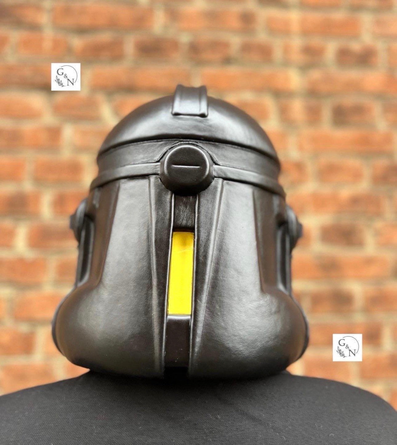 Yellow Clone Trooper Helmet Phase 2: Handmade Cosplay Prop (59-61cm)