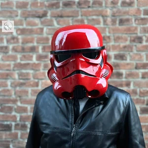 Handmade Red Stormtrooper Helmet, Star Wars Cosplay