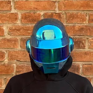 Thomas Bangalter Helmet, Chrome Cosplay, Limited Edition, Thomas Bangalter Helmet, Electronic helmet, Futuristic helmet