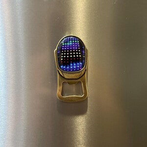 Guy-Manuel Magnetic Bottle Opener: Anodized ZAM Keychain