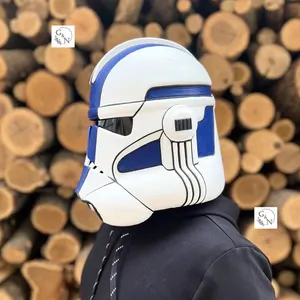 Handmade Clone Trooper Phase 2 Helmet: Star Wars Cosplay, Wearable Design (59-61cm)