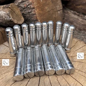Large Set of Mandalorian Aluminum Cylinders, Aluminum Cylinders, Mandalorian Costume Accessories, Cosplay Armor Parts, Star Wars Inspired