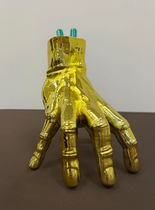 Chrome 'Thing' Pencil Holder: Adams Family Cosplay Gift