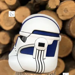 Handmade Clone Trooper Phase 2 Helmet: Star Wars Cosplay, Wearable Design (59-61cm)