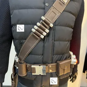 Mandalorian Leather Belt, Bandolier Bandolier, Cosplay Accessory, Din Janin, Leather Belt, Leather Belt for the Mandalorian Costume