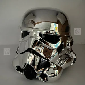 Chrome Stormtrooper Helmet: Star Wars Cosplay, Size 59-61cm