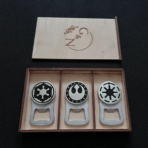 Star Wars Bottle Opener Set: Aluminum Keychain, Collectible Gift Box