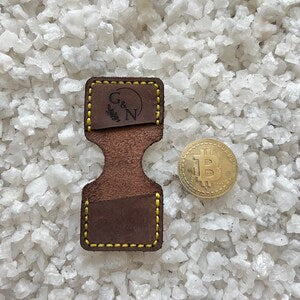 Leather coin case +coin as a gift for you! Leather case, leather wallet case, leather jewelry case, case from leather for coins