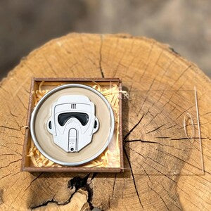 Aluminum Scout Trooper Helmet Souvenir: Handmade Cosplay Gift