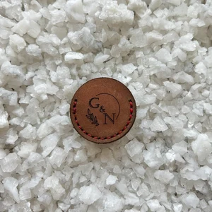 Handmade Full Grain Leather Coin Case: 32mm Diameter
