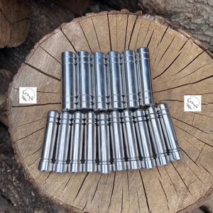 Large Set of Mandalorian Aluminum Cylinders, Aluminum Cylinders, Mandalorian Costume Accessories, Cosplay Armor Parts, Star Wars Inspired