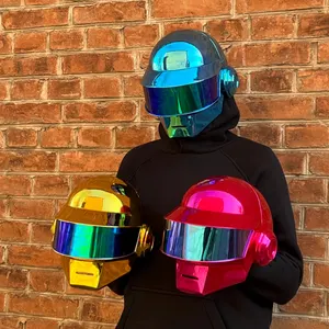 Thomas Bangalter Helmet, Chrome Cosplay, Limited Edition, Thomas Bangalter Helmet, Electronic helmet, Futuristic helmet