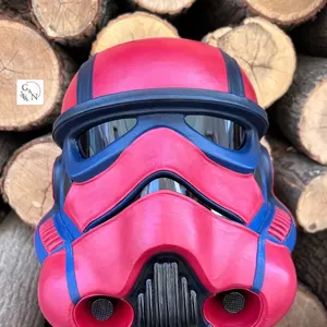 Handmade Leather Stormtrooper Helmet: Cosplay Star Wars Armor (59-61cm)