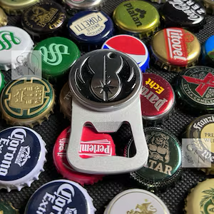 Jedi Order Bottle Opener: Magnetic Aluminum Keychain, Star Wars Gift