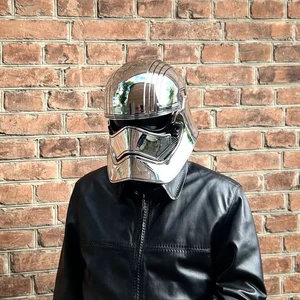 Chrome Silver Captain Phasma Helmet, Helmet, Men's Helmet, Helmet Design, Star Wars Helmet, Cosplay Helmet.