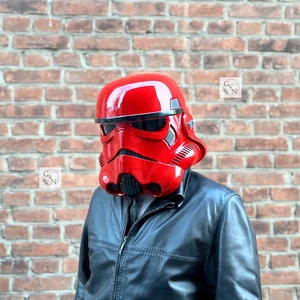 Handmade Red Stormtrooper Helmet, Star Wars Cosplay