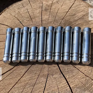 Mandalorian Aluminum Cylinder Set, Aluminum Belt and Shoulder Strap Cylinders, Mandalorian Costume Armor Parts, Star Wars Inspired Cosplay