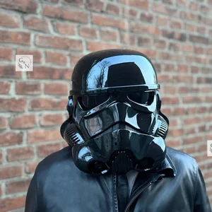 Black Stormtrooper helmet, black men's helmet, Star Wars helmet, cosplay helmet, cosplay helmet, exclusive gift for him, Stormtrooper