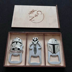 Star Wars Bottle Opener Set: Clone Trooper, Mandalorian, Mythosaur Skull