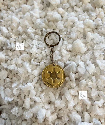 Star Wars Galaxy’s Edge Empire Imperial Crest Keychain Medal from The Mandalorian