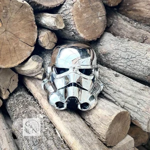 Chrome Stormtrooper Helmet: Star Wars Cosplay, Size 59-61cm