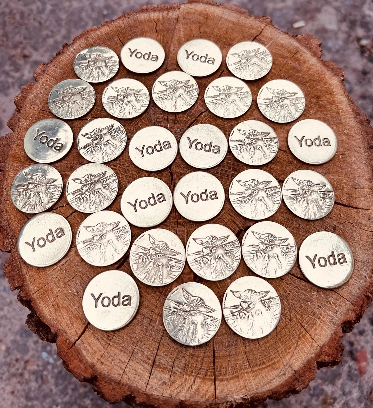 Master Yoda Coin Set, Master Yoda Coin, Coin, Coins, Gold Coins, Gold Coin, Brass Coins, Gift For Him, Coin Set, collectible coin, gift