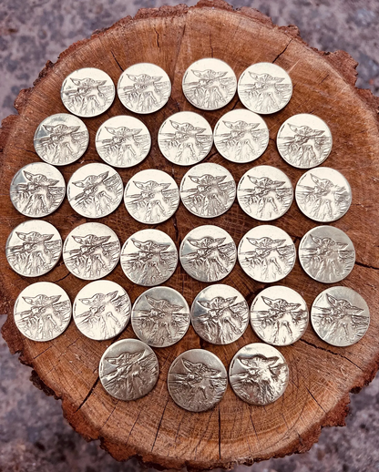 Master Yoda Coin Set, Master Yoda Coin, Coin, Coins, Gold Coins, Gold Coin, Brass Coins, Gift For Him, Coin Set, collectible coin, gift