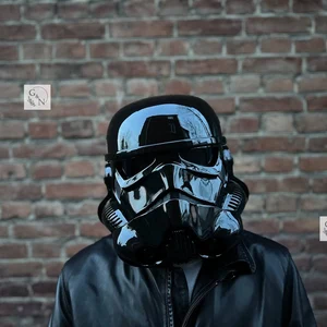 Black Stormtrooper helmet, black men's helmet, Star Wars helmet, cosplay helmet, cosplay helmet, exclusive gift for him, Stormtrooper
