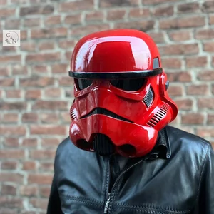 Handmade Red Stormtrooper Helmet, Star Wars Cosplay