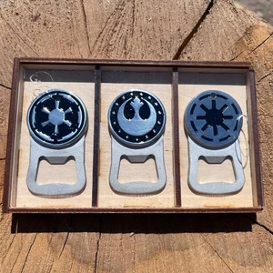 Star Wars Bottle Opener Set: Aluminum Keychain, Collectible Gift Box