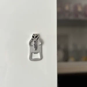 Mythosaur Skull Aluminum Bottle Opener, Magnetic Keychain, Gift for Him