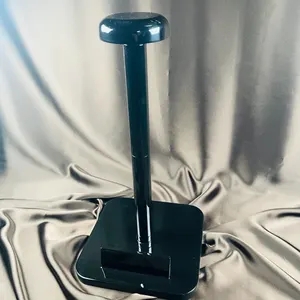 Handmade Black Cosplay Helmet Stand: Star Wars Display