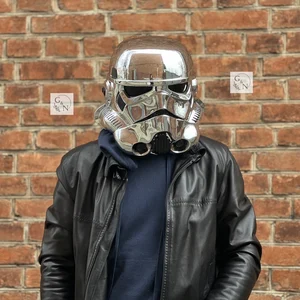 Chrome Stormtrooper Helmet: Star Wars Cosplay, Size 59-61cm