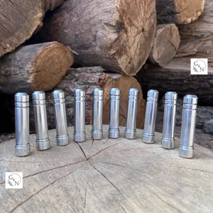 Mandalorian Aluminum Cylinder Set, Aluminum Belt and Shoulder Strap Cylinders, Mandalorian Costume Armor Parts, Star Wars Inspired Cosplay