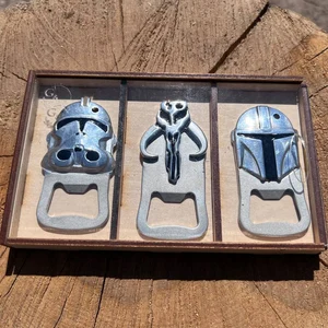 Star Wars Bottle Opener Set: Clone Trooper, Mandalorian, Mythosaur Skull