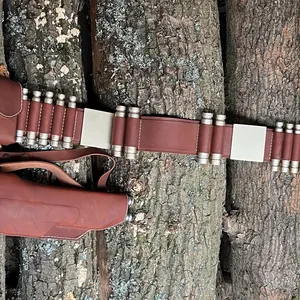 Boba Fett Cosplay Belt, Calfskin Leather, Star Wars Costume