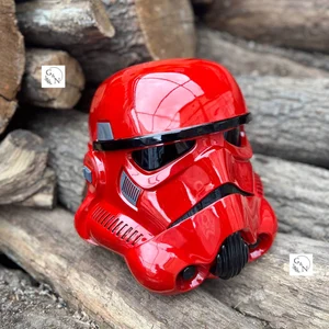Handmade Red Stormtrooper Helmet, Star Wars Cosplay