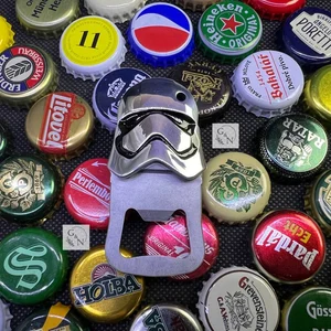 Aluminum Bottle Opener with magnet, Bottle Opener “Captain Phasma”, custom keychain, keychain, handmade gift, gift.