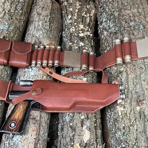 Boba Fett Cosplay Belt, Calfskin Leather, Star Wars Costume