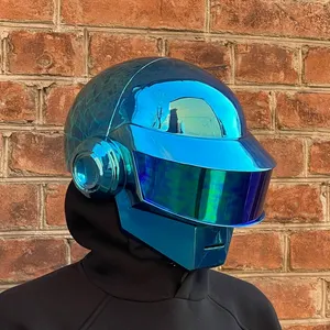 Thomas Bangalter Helmet, Chrome Cosplay, Limited Edition, Thomas Bangalter Helmet, Electronic helmet, Futuristic helmet