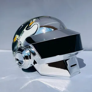 Thomas Bangalter, Thomas Chrome Helmet - Cosplay Helmet, Wearable Helmet for Men, Handmade, Cosplay Helmet, Fan Gift