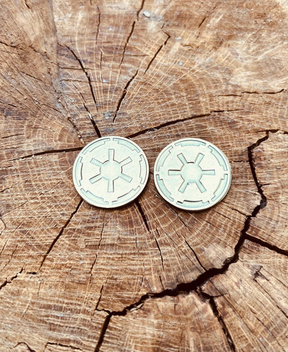 Star Wars Empire Brass Coins Set: Galaxy's Edge Imperial Crest, Cosplay Prop