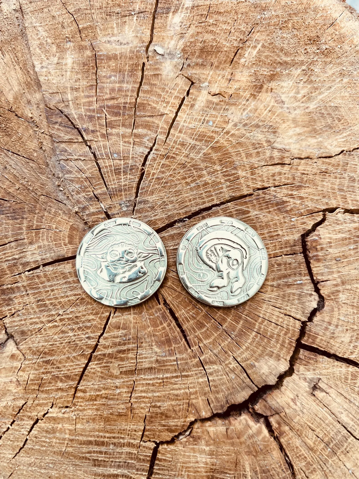 Set of Yoda coins, Master Yoda, Yoda coin, coin, coins, gold coins, the gold coin, brass coins, gift for him, coins set, cosplay coins
