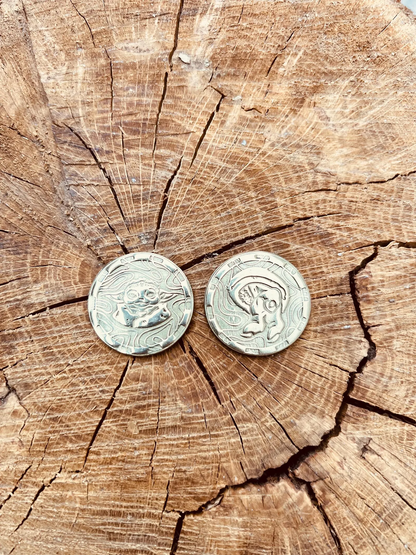 Set of Yoda coins, Master Yoda, Yoda coin, coin, coins, gold coins, the gold coin, brass coins, gift for him, coins set, cosplay coins