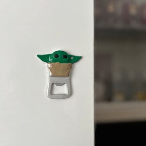 Star Wars Bottle Opener, Yoda Bottle Opener, aluminum magnetic Bottle Opener, custom keychain, keychain, handmade gift, gift