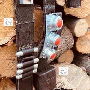 Mandalorian Leather Belt, Bandolier Bandolier, Cosplay Accessory, Din Janin, Leather Belt, Leather Belt for the Mandalorian Costume